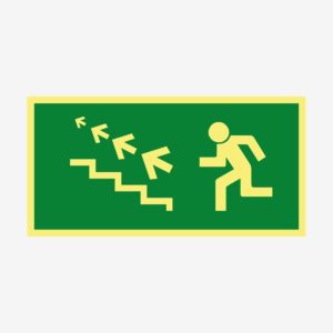 Nödut vänster trappa upp