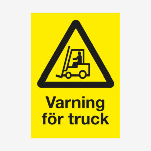 Varning för truck