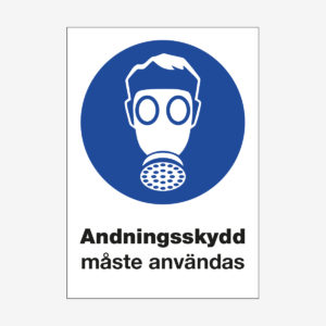 Andningsskydd måste användas