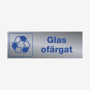 Glas ofärgat