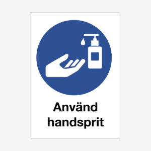 Använd handsprit