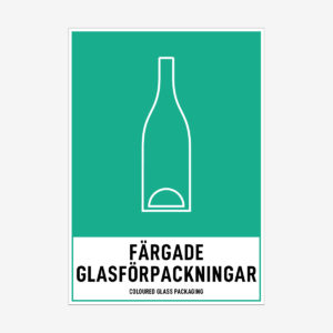 Färgade glasförpackningar