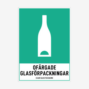 Ofärgade glasförpackningar